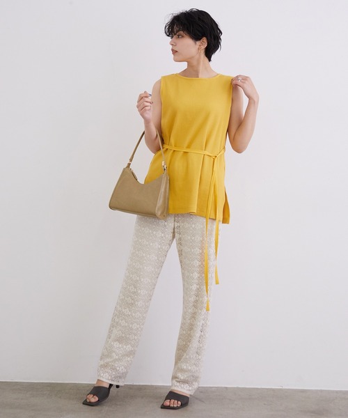 MADEMOISELLE ROPE'（マドモアゼル ロペ）の「アウトステッチフェイクスウェードミュールサンダル（サンダル・レディース・パープル/ダークブラウン・37.5/35.5/36.5）」の21枚目の写真