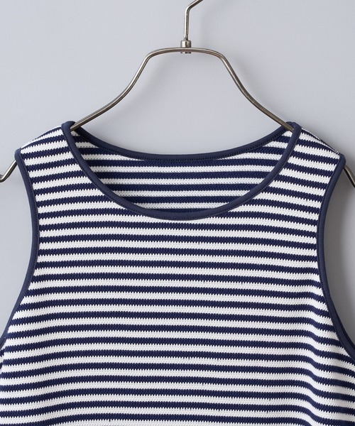 CIAOPANIC（チャオパニック）の「ボーダーアメスリタンクトップ（タンクトップ・レディース・ネイビー/グリーン・FREE）」の11枚目の写真