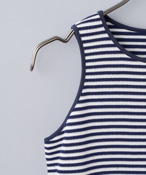 CIAOPANIC（チャオパニック）の「ボーダーアメスリタンクトップ（タンクトップ・レディース・ネイビー/グリーン・FREE）」の9枚目の写真