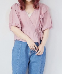 ３ＷＡＹカシュクール半袖ブラウス　955907