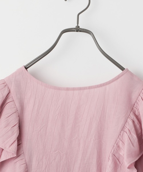 Heather(ヘザー)の「3WAYカシュクール半袖ブラウス 955907(シャツ/ブラウス・レディース・ホワイト/ブラック/ピンク/ブルー・FREE)」の15枚目の写真