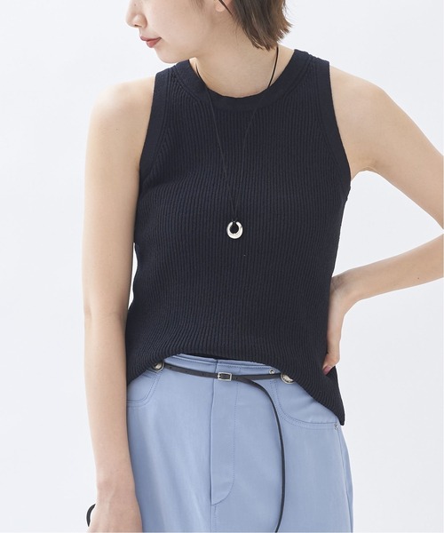 プラージュ plage⭐︎Le ブラックリブ編みTシャツ Plage｜プラージュのTシャツ／カットソー（レディース／予約商品