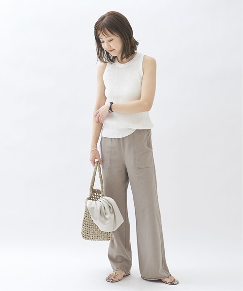 plage プラージュ ヤク素材ブレンド ざっくりニットトップス ベージュ pr14050011-1.jpg