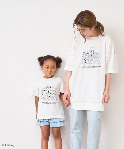 Disney（ディズニー）の「＜101匹わんちゃん＞プリントTシャツ（Tシャツ/カットソー・レディース・ホワイト系1/ホワイト系2/ブラック系1/ブラック系2・FREE）」の12枚目の写真