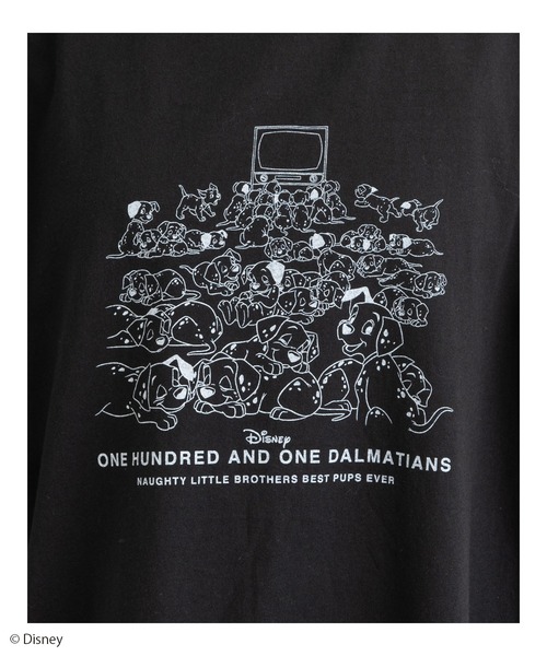 Disney（ディズニー）の「＜101匹わんちゃん＞プリントTシャツ（Tシャツ/カットソー・レディース・ホワイト系1/ホワイト系2/ブラック系1/ブラック系2・FREE）」の18枚目の写真