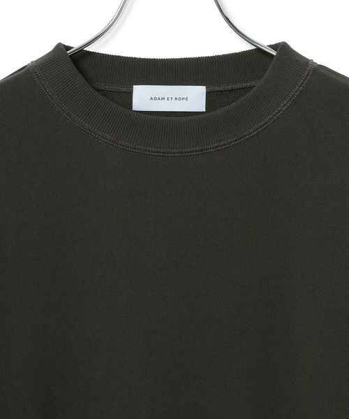 ADAM ET ROPE'(アダムエロペ)の「パワーショルダートレーナー(Tシャツ/カットソー・レディース・カーキ/スミクロ/キナリ・FREE)」の6枚目の写真