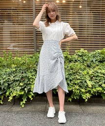 titty＆Co. PETIT | 【titty&Co.PETIT】小花ギャザーイレヘムスカート(スカート)