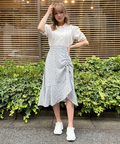 【titty&Co.PETIT】小花ギャザーイレヘムスカート