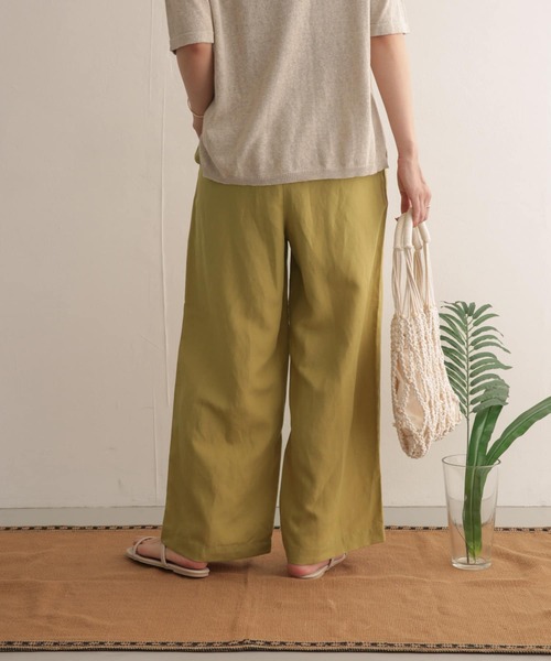 【極美品】アーバンリサーチドアーズ テンセルリネンイージーパンツ URBAN RESEARCH DOORS（アーバンリサーチドアーズ）の「テンセル