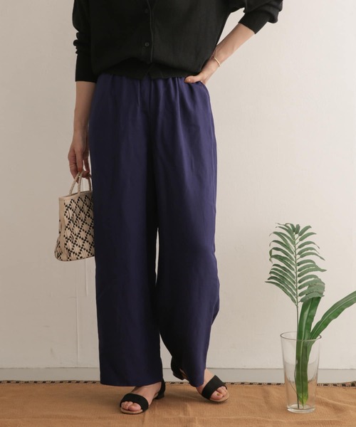 【極美品】アーバンリサーチドアーズ テンセルリネンイージーパンツ URBAN RESEARCH DOORS（アーバンリサーチドアーズ）の「テンセル