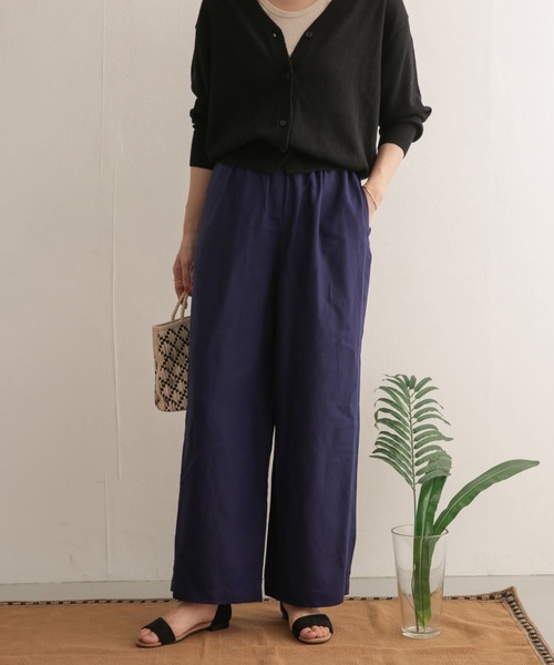 URBAN RESEARCH DOORS（アーバンリサーチドアーズ）の「テンセルリネンイージーパンツ（その他パンツ・レディース・チャコールグレー/マスタード/ロイヤルブルー・1/0）」の13枚目の写真