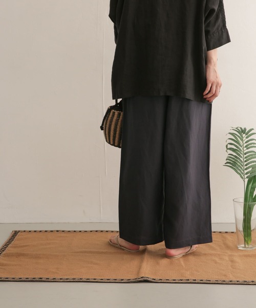 URBAN RESEARCH DOORS（アーバンリサーチドアーズ）の「テンセルリネンイージーパンツ（その他パンツ・レディース・チャコールグレー/マスタード/ロイヤルブルー・1/0）」の6枚目の写真