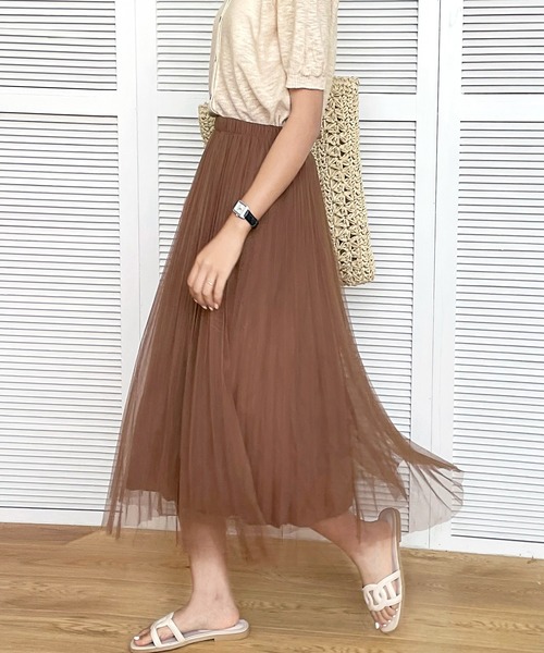 fd style（エフディ スタイル）の「[FD]ワルツスカート（スカート・レディース・ベージュ/ブラック/ブラウン・FREE）」の14枚目の写真