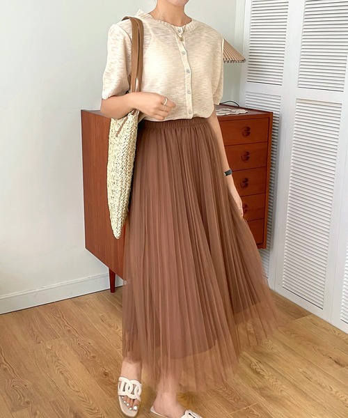 fd style（エフディ スタイル）の「[FD]ワルツスカート（スカート・レディース・ベージュ/ブラック/ブラウン・FREE）」の6枚目の写真