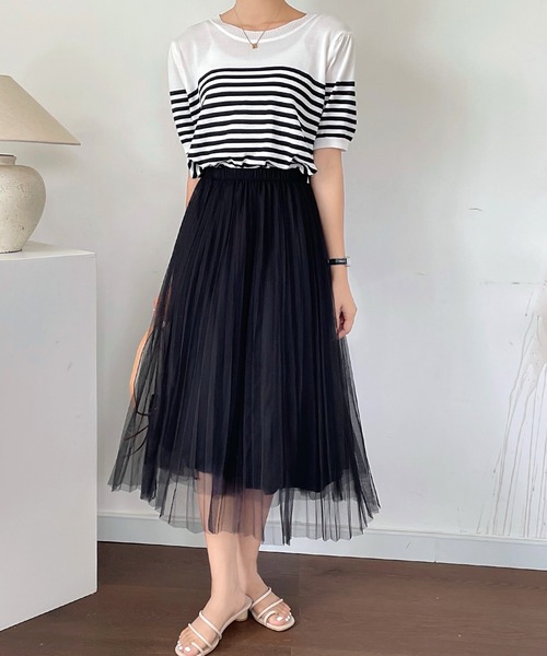 fd style（エフディ スタイル）の「[FD]ワルツスカート（スカート・レディース・ベージュ/ブラック/ブラウン・FREE）」の5枚目の写真