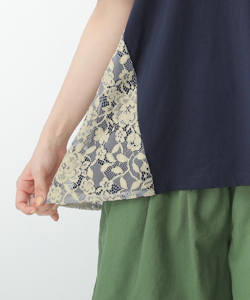 somari imagination（ソマリ イマジネーション）の「『レースデザインポロシャツ』（ポロシャツ・レディース・ネイビー・1/2）」の10枚目の写真