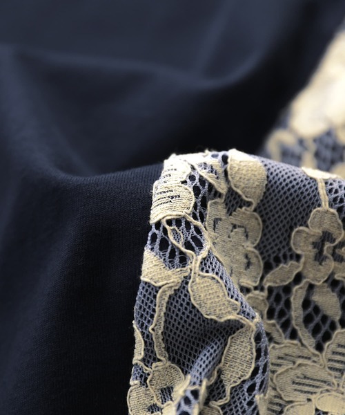 somari imagination（ソマリ イマジネーション）の「『レースデザインポロシャツ』（ポロシャツ・レディース・ネイビー・1/2）」の15枚目の写真