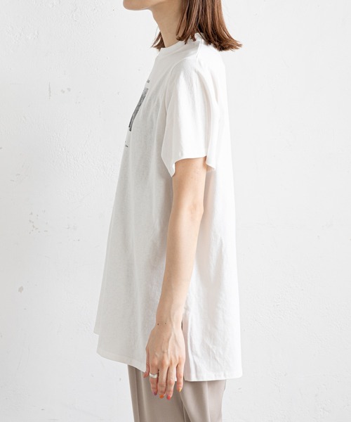 prose verse(プロズヴェール)の「ローマの休日シネマTシャツ(Tシャツ/カットソー・レディース・チャコールグレー/オフホワイト・フリ-)」の22枚目の写真