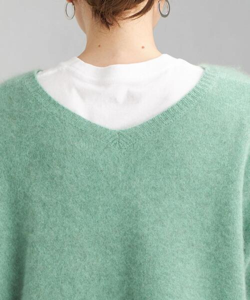 green label relaxing（グリーンレーベルリラクシング）の「ヘアリー クルーネック プルオーバー ニット（ニット/セーター・レディース・ピンク/ブラウン/ライム/ライトグレー・FREE）」の15枚目の写真