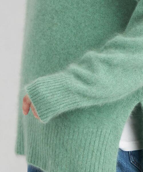 green label relaxing（グリーンレーベルリラクシング）の「ヘアリー クルーネック プルオーバー ニット（ニット/セーター・レディース・ピンク/ブラウン/ライム/ライトグレー・FREE）」の16枚目の写真
