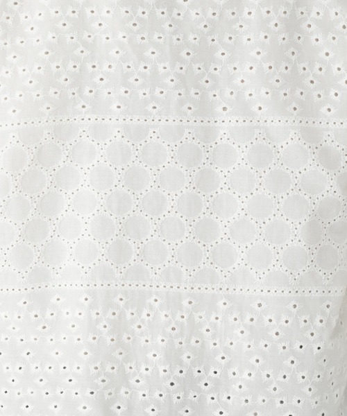 studio CLIP(スタディオクリップ)の「パッチワーク風羽織りブラウス(シャツ/ブラウス・レディース・オフホワイト/ブラック/ライトベージュ・MEDIUM/LARGE)」の13枚目の写真