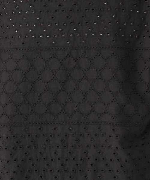 studio CLIP(スタディオクリップ)の「パッチワーク風羽織りブラウス(シャツ/ブラウス・レディース・オフホワイト/ブラック/ライトベージュ・MEDIUM/LARGE)」の9枚目の写真