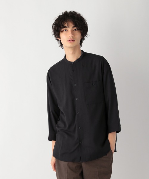 GLOBAL WORK（グローバルワーク）の「カイテキシャツ7分袖/957017（シャツ/ブラウス・メンズ・ブラック/ベージュ/グリーン・SMALL/MEDIUM/LARGE/X-LARGE）」の2枚目の写真