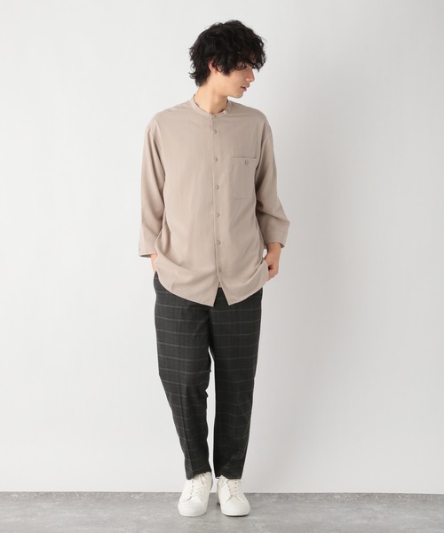 GLOBAL WORK（グローバルワーク）の「カイテキシャツ7分袖/957017（シャツ/ブラウス・メンズ・ブラック/ベージュ/グリーン・SMALL/MEDIUM/LARGE/X-LARGE）」の10枚目の写真