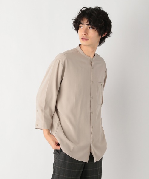 GLOBAL WORK（グローバルワーク）の「カイテキシャツ7分袖/957017（シャツ/ブラウス・メンズ・ブラック/ベージュ/グリーン・SMALL/MEDIUM/LARGE/X-LARGE）」の6枚目の写真