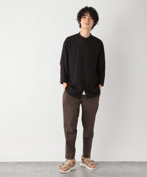 GLOBAL WORK（グローバルワーク）の「カイテキシャツ7分袖/957017（シャツ/ブラウス・メンズ・ブラック/ベージュ/グリーン・SMALL/MEDIUM/LARGE/X-LARGE）」の8枚目の写真