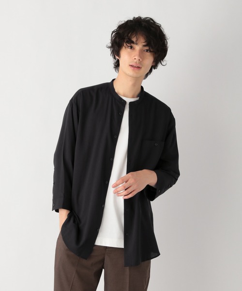 GLOBAL WORK（グローバルワーク）の「カイテキシャツ7分袖/957017（シャツ/ブラウス・メンズ・ブラック/ベージュ/グリーン・SMALL/MEDIUM/LARGE/X-LARGE）」の16枚目の写真