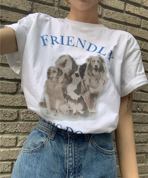 MANGROVE（マングローブ）の「BIGDOG　tee（Tシャツ/カットソー・レディース・ホワイト/ブラック・FREE）」の17枚目の写真