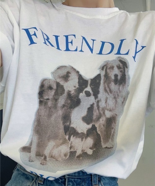 MANGROVE（マングローブ）の「BIGDOG　tee（Tシャツ/カットソー・レディース・ホワイト/ブラック・FREE）」の13枚目の写真