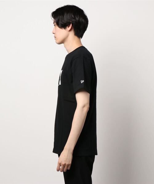 NEW ERA（ニューエラ）の「【NEW ERA】コットン Tシャツ ボックスロゴ [BSC]（Tシャツ/カットソー・メンズ・ブラック/ホワイト・L/XL/M/S）」の3枚目の写真