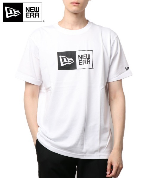 NEW ERA（ニューエラ）の「【NEW ERA】コットン Tシャツ ボックスロゴ [BSC]（Tシャツ/カットソー・メンズ・ブラック/ホワイト・L/XL/M/S）」の10枚目の写真