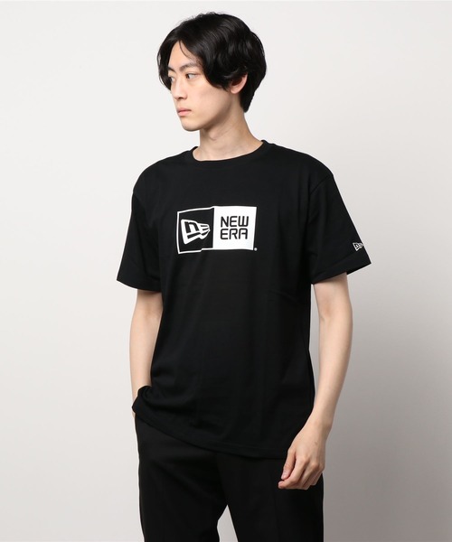 NEW ERA（ニューエラ）の「【NEW ERA】コットン Tシャツ ボックスロゴ [BSC]（Tシャツ/カットソー・メンズ・ブラック/ホワイト・L/XL/M/S）」の7枚目の写真