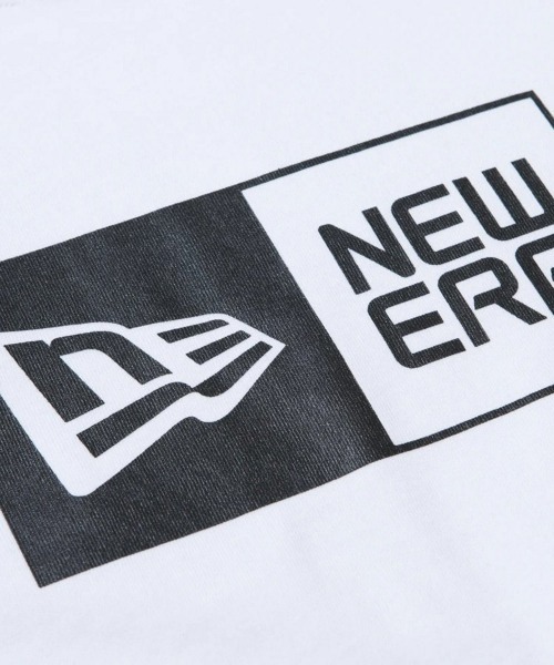 NEW ERA（ニューエラ）の「【NEW ERA】コットン Tシャツ ボックスロゴ [BSC]（Tシャツ/カットソー・メンズ・ブラック/ホワイト・L/XL/M/S）」の6枚目の写真