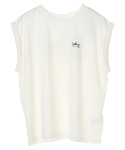 DURAS(デュラス)の「バックプリントロゴTシャツ(Tシャツ/カットソー・レディース・ホワイト/ブラック・FREE)」の4枚目の写真