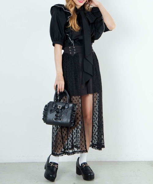 フリルラップレイヤード ショートパンツ フリルラップレイヤード ショートパンツ TINA：JOJUN（その他