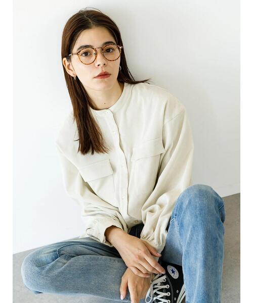 koe（コエ）の「コーデュロイシャツチュニック*（シャツ/ブラウス・レディース・ブラック/ベージュ/グリーン/アイボリー・FREE）」の5枚目の写真