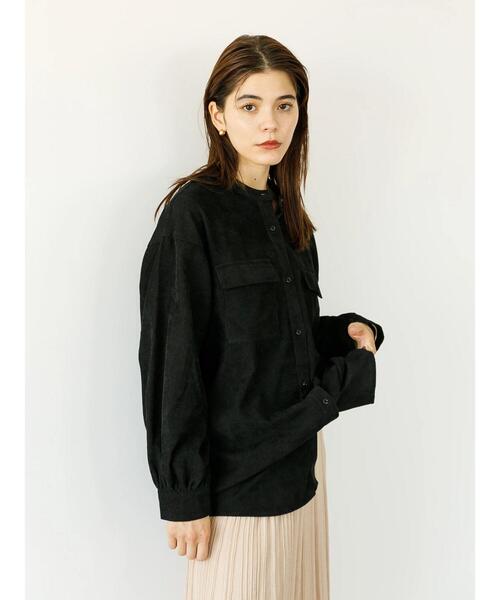 koe（コエ）の「コーデュロイシャツチュニック*（シャツ/ブラウス・レディース・ブラック/ベージュ/グリーン/アイボリー・FREE）」の20枚目の写真