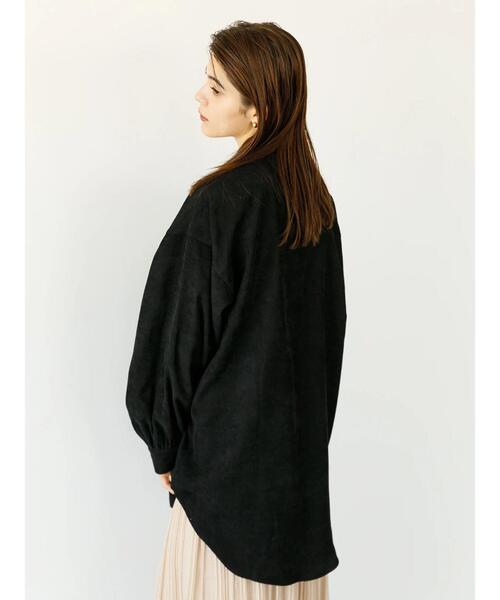 koe（コエ）の「コーデュロイシャツチュニック*（シャツ/ブラウス・レディース・ブラック/ベージュ/グリーン/アイボリー・FREE）」の9枚目の写真