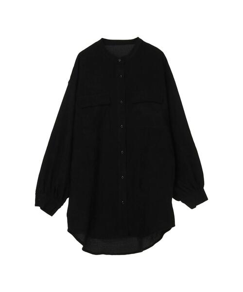 koe（コエ）の「コーデュロイシャツチュニック*（シャツ/ブラウス・レディース・ブラック/ベージュ/グリーン/アイボリー・FREE）」の19枚目の写真