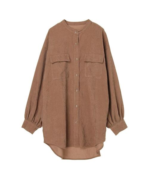 koe（コエ）の「コーデュロイシャツチュニック*（シャツ/ブラウス・レディース・ブラック/ベージュ/グリーン/アイボリー・FREE）」の15枚目の写真