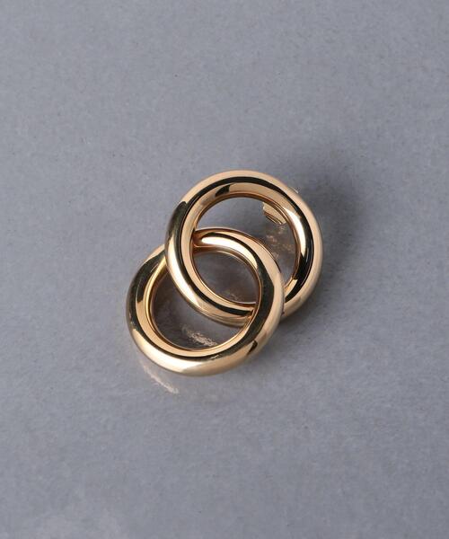 Laura Lombardi（ローラロンバルディ）の「＜LAURA LOMBARDI（ローラ ロンバルディ）＞INTERLOCK ピアス（ピアス（両耳用）・レディース・ゴールド・FREE）」の6枚目の写真