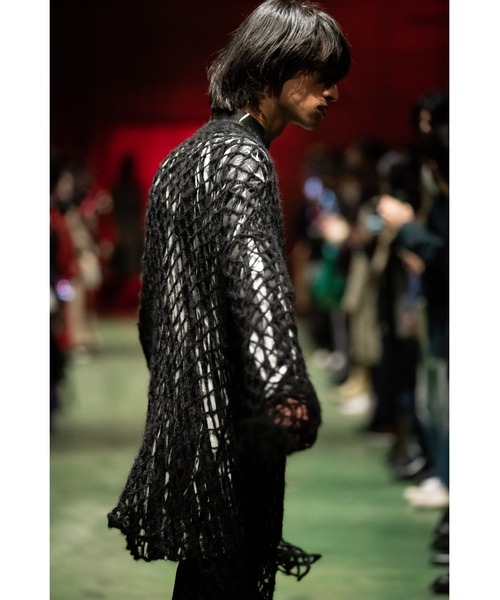 ジョンローレンスサリバン　ニット　ブラック　S　Spiderweb knit JOHN LAWRENCE SULLIVAN（ジョンローレンスサリバン）の
