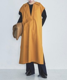 lautreamont BLEUBLANC | <lautreamont BLEUBLANC>襟付きスキッパーワンピース≪洗濯機で洗える≫(ワンピース)