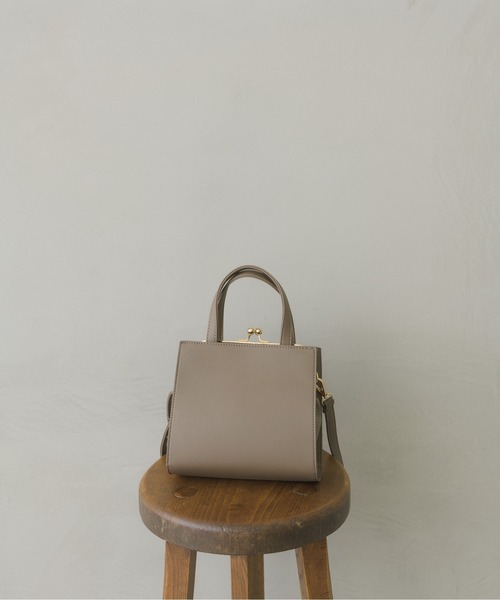 RETRO GIRL（レトロガール）の「ガマ口スクエアミニBAG（ショルダーバッグ・レディース・アイボリー/ブラック/ダークグリーン/ダークブラウン/ベージュ・FREE）」の3枚目の写真