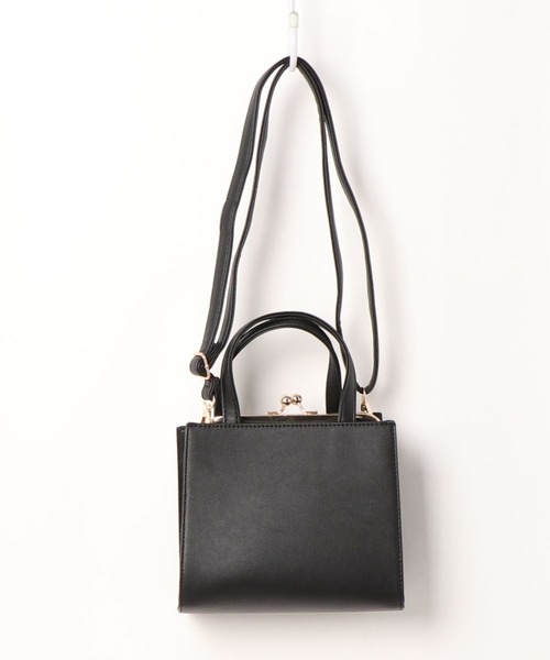 RETRO GIRL（レトロガール）の「ガマ口スクエアミニBAG（ショルダーバッグ・レディース・アイボリー/ブラック/ダークグリーン/ダークブラウン/ベージュ・FREE）」の6枚目の写真