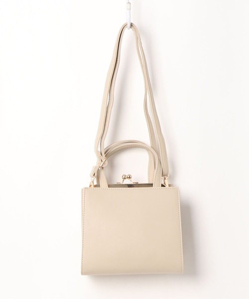 RETRO GIRL（レトロガール）の「ガマ口スクエアミニBAG（ショルダーバッグ・レディース・アイボリー/ブラック/ダークグリーン/ダークブラウン/ベージュ・FREE）」の7枚目の写真